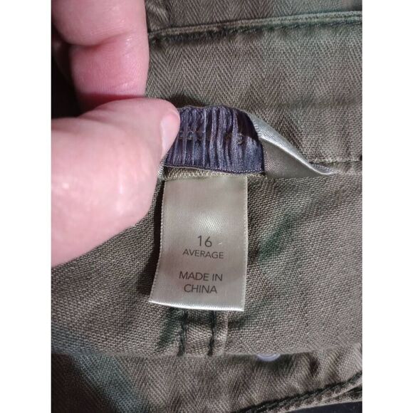 Christopher and Banks Shorts Ladies 16 Green‎ Denim - Picture 5 of 7